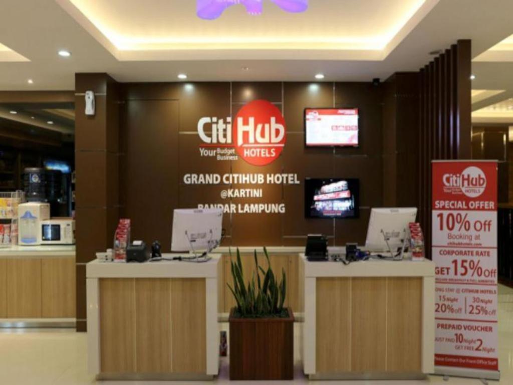 Grand Citihub Hotel @Kartini Bandar Lampung Exterior foto
